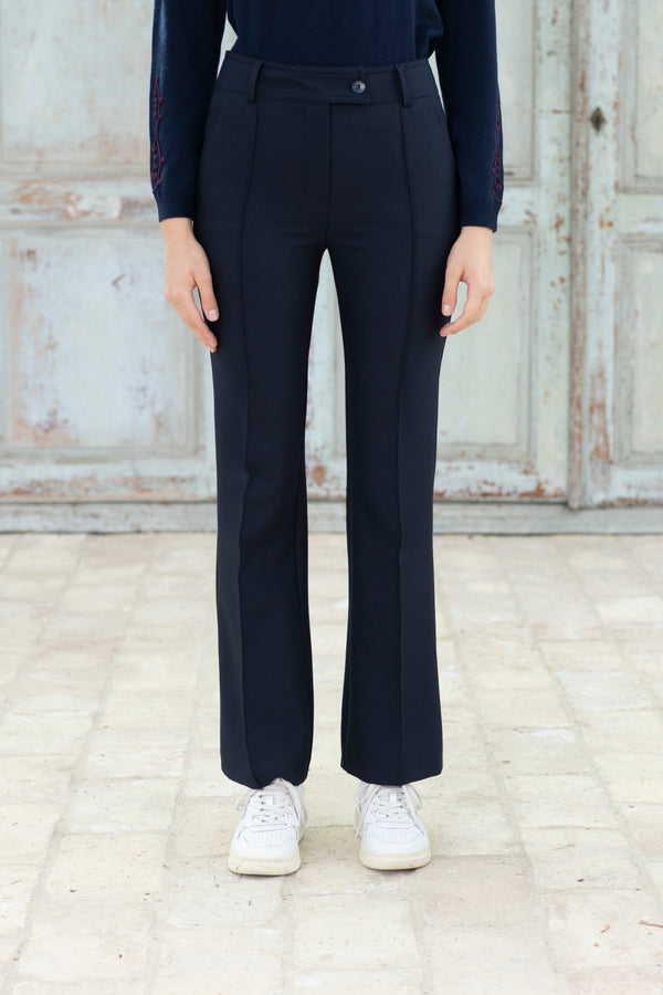 Hongo Classic Tailored Navy Trousers