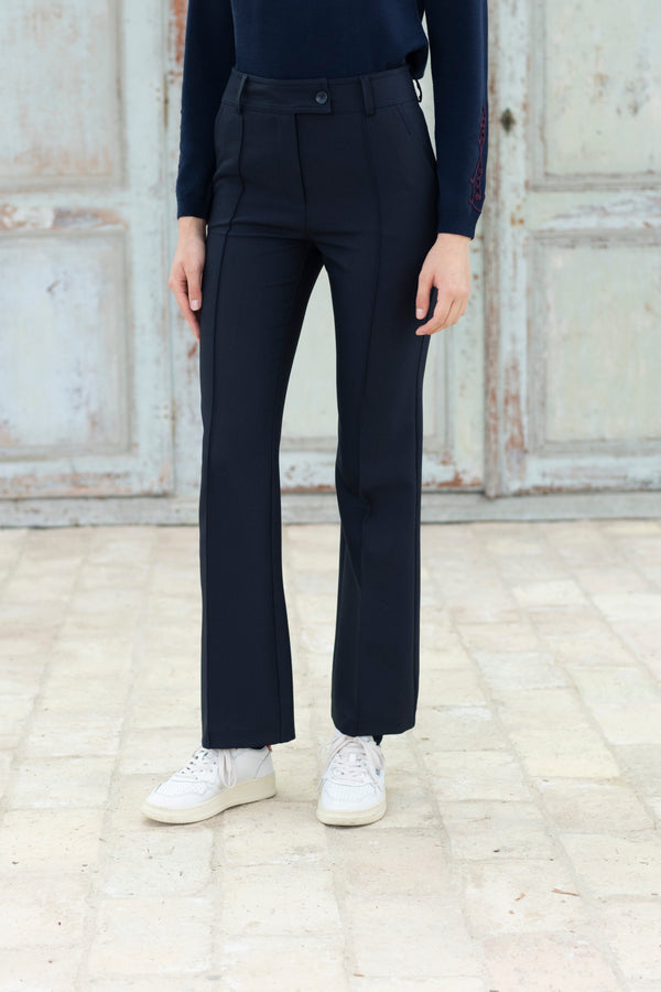 Hongo Classic Tailored Navy Trousers