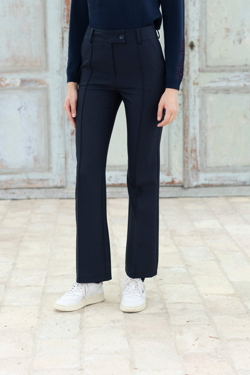 Hongo Classic Tailored Navy Trousers